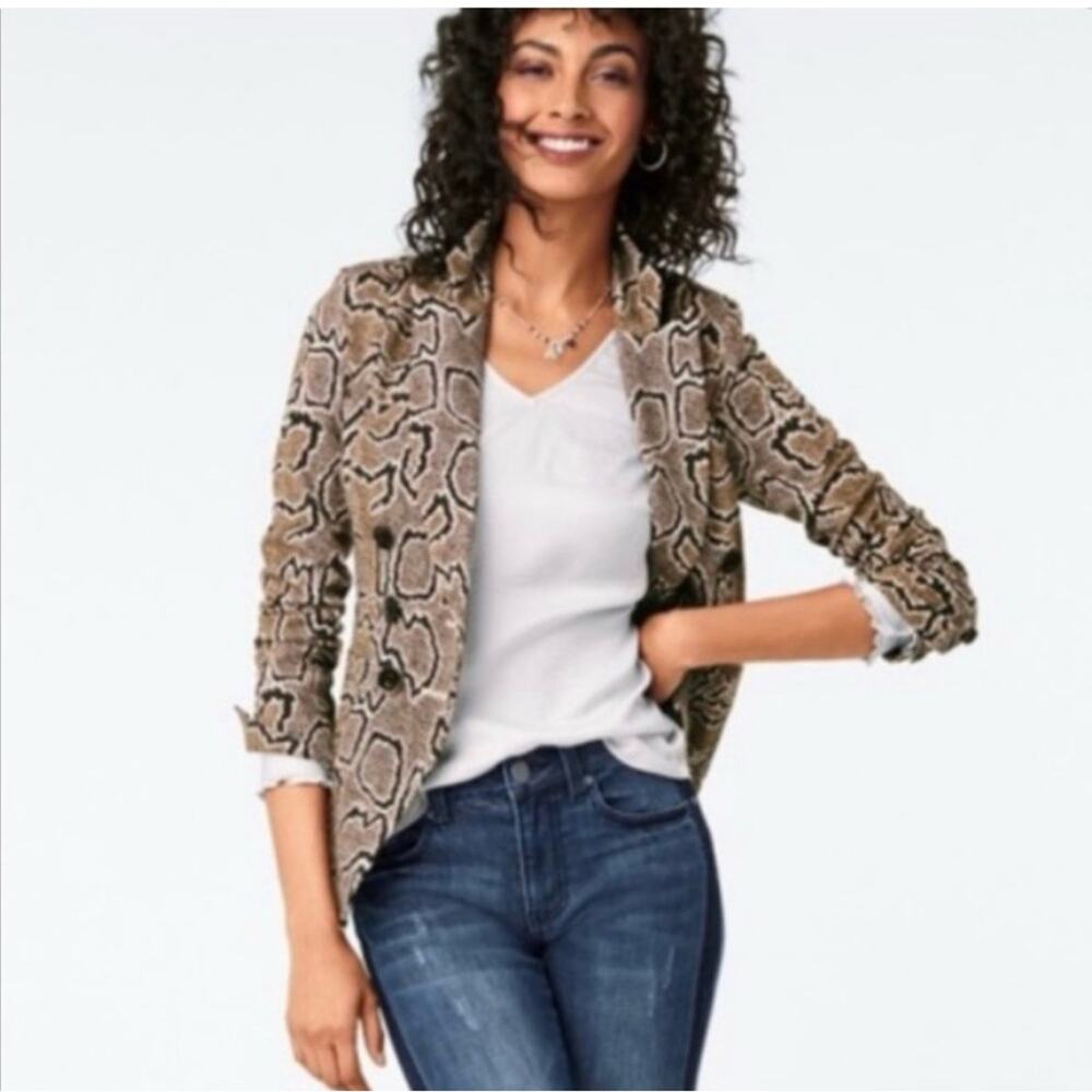 Cabi Python Double Breasted Blazer 3733 Snake Pri… - image 15